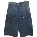 Baggy combat knee-length trousers