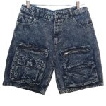 Combat jeans shorts